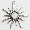 Pendant, Zinc Alloy Jewelry Findings, Lead-free, 47x52mm, Sold by Bag