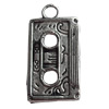 Pendant, Zinc Alloy Jewelry Findings, Lead-free, 23x12mm, Sold by Bag