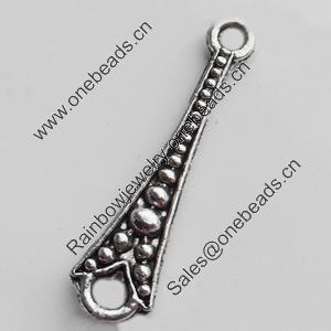Connector, Zinc Alloy Jewelry Findings, Lead-free, 7x27mm, Sold by Bag