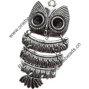 Pendant, Zinc Alloy Jewelry Findings, Lead-free, 22x44mm, Sold by Bag