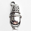 Pendant, Zinc Alloy Jewelry Findings, Lead-free, 9x20mm, Sold by Bag