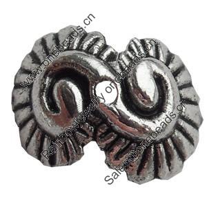 Bead Caps Zinc Alloy Jewelry Findings, Lead-free, 13x10mm, Sold by Bag