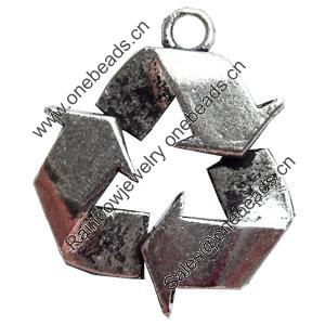 Pendant, Zinc Alloy Jewelry Findings, Lead-free, 25x28mm, Sold by Bag