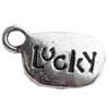 Pendant, Zinc Alloy Jewelry Findings, Lead-free, 16x19mm, Sold by Bag