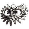 Pendant, Zinc Alloy Jewelry Findings, Lead-free, 30x23mm, Sold by Bag
