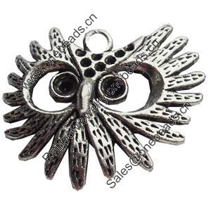 Pendant, Zinc Alloy Jewelry Findings, Lead-free, 30x23mm, Sold by Bag