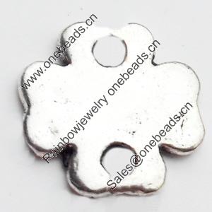 Connector, Zinc Alloy Jewelry Findings, Lead-free, 11x11mm, Sold by Bag