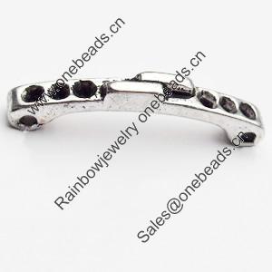 Connector, Zinc Alloy Jewelry Findings, Lead-free, 23x3mm, Sold by Bag
