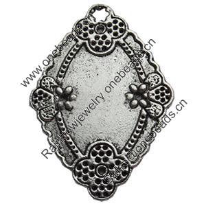 Pendant, Zinc Alloy Jewelry Findings, Lead-free, 22x30mm, Sold by Bag