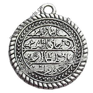 Pendant, Zinc Alloy Jewelry Findings, Lead-free, 19x22mm, Sold by Bag