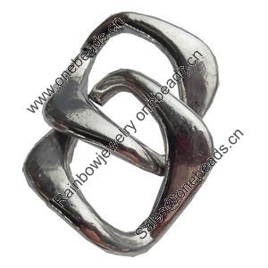 Connector, Zinc Alloy Jewelry Findings, Lead-free, 27mm, Sold by Bag