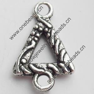 Connector, Zinc Alloy Jewelry Findings, Lead-free, 10x15mm, Sold by Bag