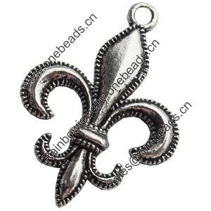 Pendant, Zinc Alloy Jewelry Findings, Lead-free, 22x30mm, Sold by Bag