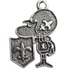 Pendant, Zinc Alloy Jewelry Findings, Lead-free, 18x28mm, Sold by Bag