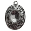 Zinc Alloy Pendant Settings, Lead-free, 34x50mm, Sold by Bag