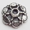 Bead Caps Zinc Alloy Jewelry Findings, Lead-free, 13x15mm, Sold by Bag