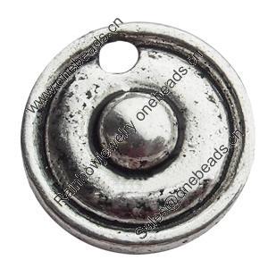 Pendant, Zinc Alloy Jewelry Findings, Lead-free, 12mm, Sold by Bag