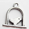 Pendant, Zinc Alloy Jewelry Findings, Lead-free, 15x17mm, Sold by Bag