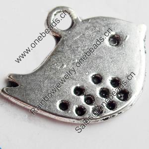 Pendant, Zinc Alloy Jewelry Findings, Lead-free, 16x13mm, Sold by Bag