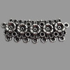 Connector, Zinc Alloy Jewelry Findings, Lead-free, 42x15mm, Sold by Bag