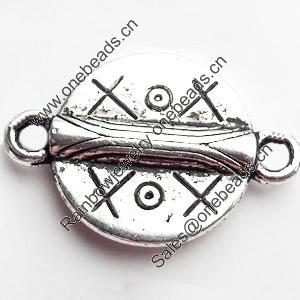 Connector, Zinc Alloy Jewelry Findings, Lead-free,21x14mm, Sold by Bag
