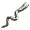Zinc Alloy Cord End Caps Lead-free, 9x35mm,hole:3mm, Sold by Bag 