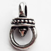 Pendant, Zinc Alloy Jewelry Findings, Lead-free, 8x14mm, Sold by Bag