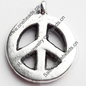 Pendant, Zinc Alloy Jewelry Findings, Lead-free, 15x18mm, Sold by Bag