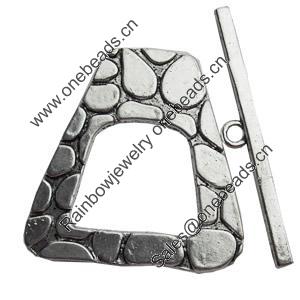 Clasps Zinc Alloy Jewelry Findings Lead-free, Loop:42x43mm Bar:8x55mm, Sold by KG