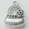 Pendant, Zinc Alloy Jewelry Findings, Lead-free, Bag 14x20mm, Sold by Bag