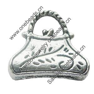 Pendant, Zinc Alloy Jewelry Findings, Lead-free, Bag 15x15mm, Sold by Bag