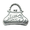 Pendant, Zinc Alloy Jewelry Findings, Lead-free, Bag 15x15mm, Sold by Bag
