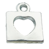 Pendant, Zinc Alloy Jewelry Findings, Lead-free, 10x12mm, Sold by Bag