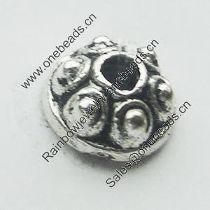 Bead Caps Zinc Alloy Jewelry Findings Lead-free, 5mm, Sold by Bag