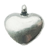 Pendant, Zinc Alloy Jewelry Findings, Lead-free, Heart 13x14mm, Sold by Bag