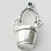 Pendant, Zinc Alloy Jewelry Findings, Lead-free, Heart 13x24mm, Sold by Bag