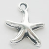 Pendant, Zinc Alloy Jewelry Findings, Lead-free, 16x19mm, Sold by Bag