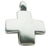 Pendant, Zinc Alloy Jewelry Findings, Lead-free, Cross 26x35mm, Sold by Bag