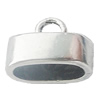Zinc Alloy Cord End Caps, 15x12mm Hole:12x6mm, Sold by Bag
