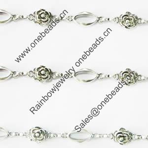 Zinc Alloy chain, Lead-free, Sold by Meter