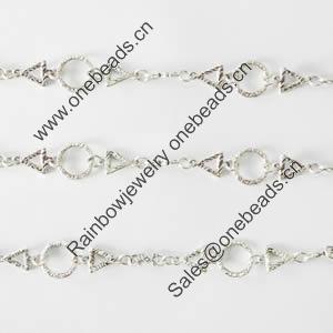 Zinc Alloy chain, Lead-free, Sold by Meter