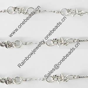 Zinc Alloy chain, Lead-free, Sold by Meter