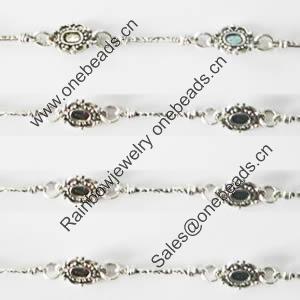 Zinc Alloy chain, Lead-free, Sold by Meter