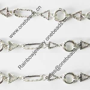 Zinc Alloy chain, Lead-free, Sold by Meter