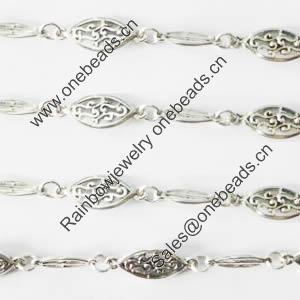 Zinc Alloy chain, Lead-free, Sold by Meter