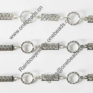 Zinc Alloy chain, Lead-free, Sold by Meter