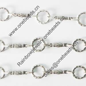 Zinc Alloy chain, Lead-free, Sold by Meter