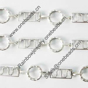 Zinc Alloy chain, Lead-free, Sold by Meter