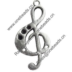 Pendant, Zinc Alloy Jewelry Findings, Lead-free, 17x35mm, Sold by Bag