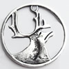 Pendant, Zinc Alloy Jewelry Findings, Lead-free, 35mm, Sold by Bag